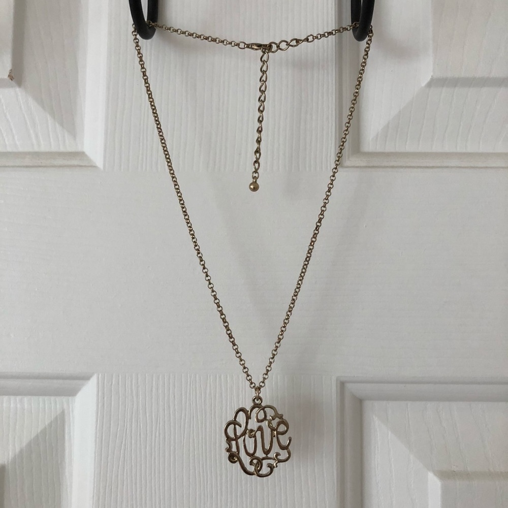 $5 Love Monogram Necklace